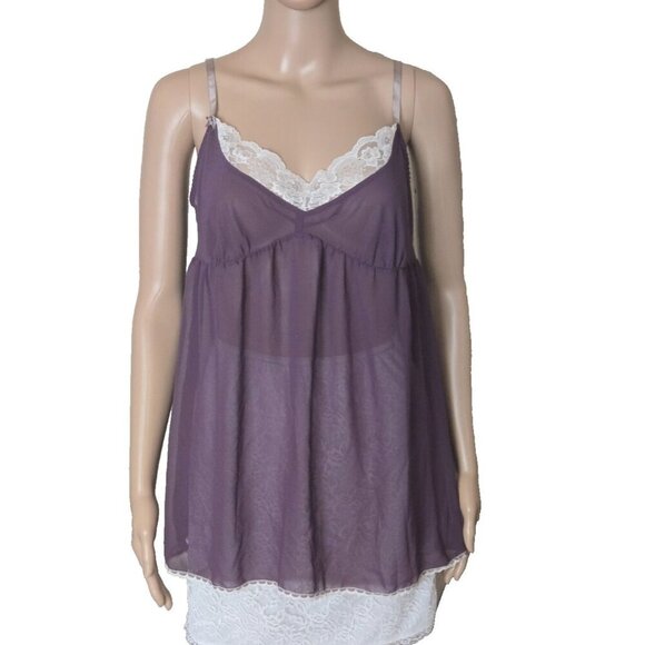 Victoria’s Secret Sheer Teddy Babydoll Nightie Lingerie Size Large - Picture 1 of 7